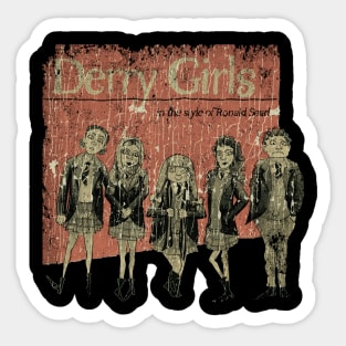 Derry Girls Vintage Style Sticker